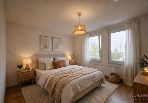 Schlafzimmer KI eingerichtet