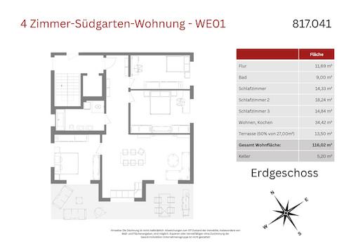 Grundriss WE01