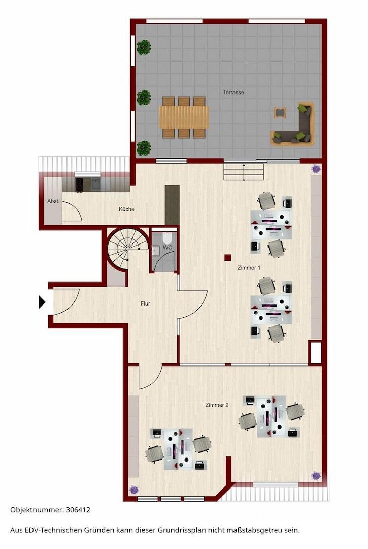 306412Grundriss Büro Ebene 1