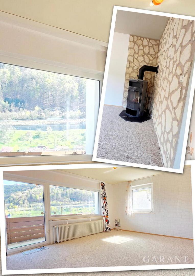 UG Wohnzimmer, Kaminofen