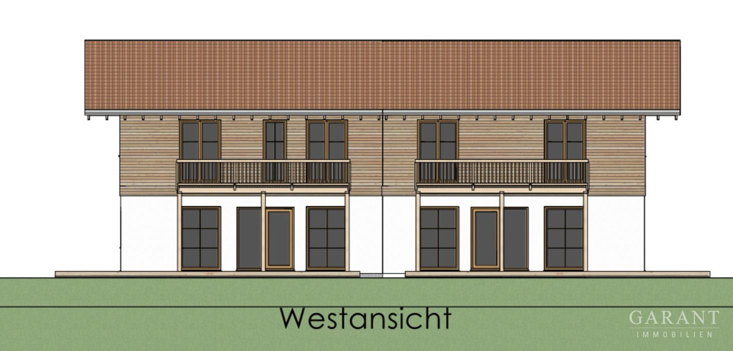 Doppelhaus Westansicht