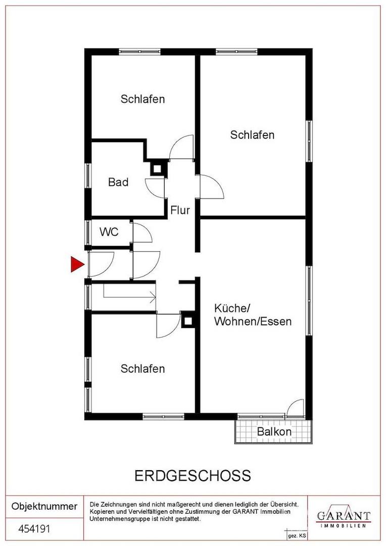 Erdgeschoss - Wohnhaus