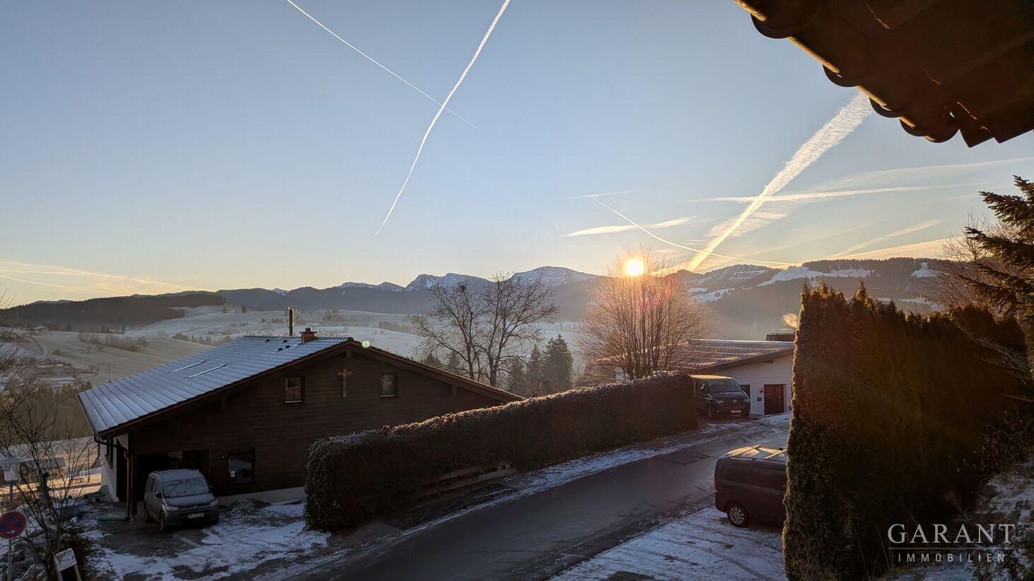 Bergblick vom Balkon