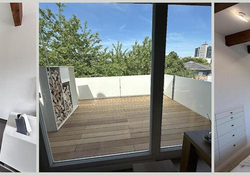 Balkon und Aussicht