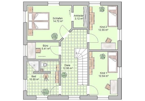 Grundriss Stadtvilla OG