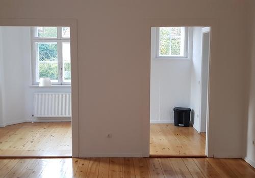 Wohnzimmer Blick auf Esszimmer