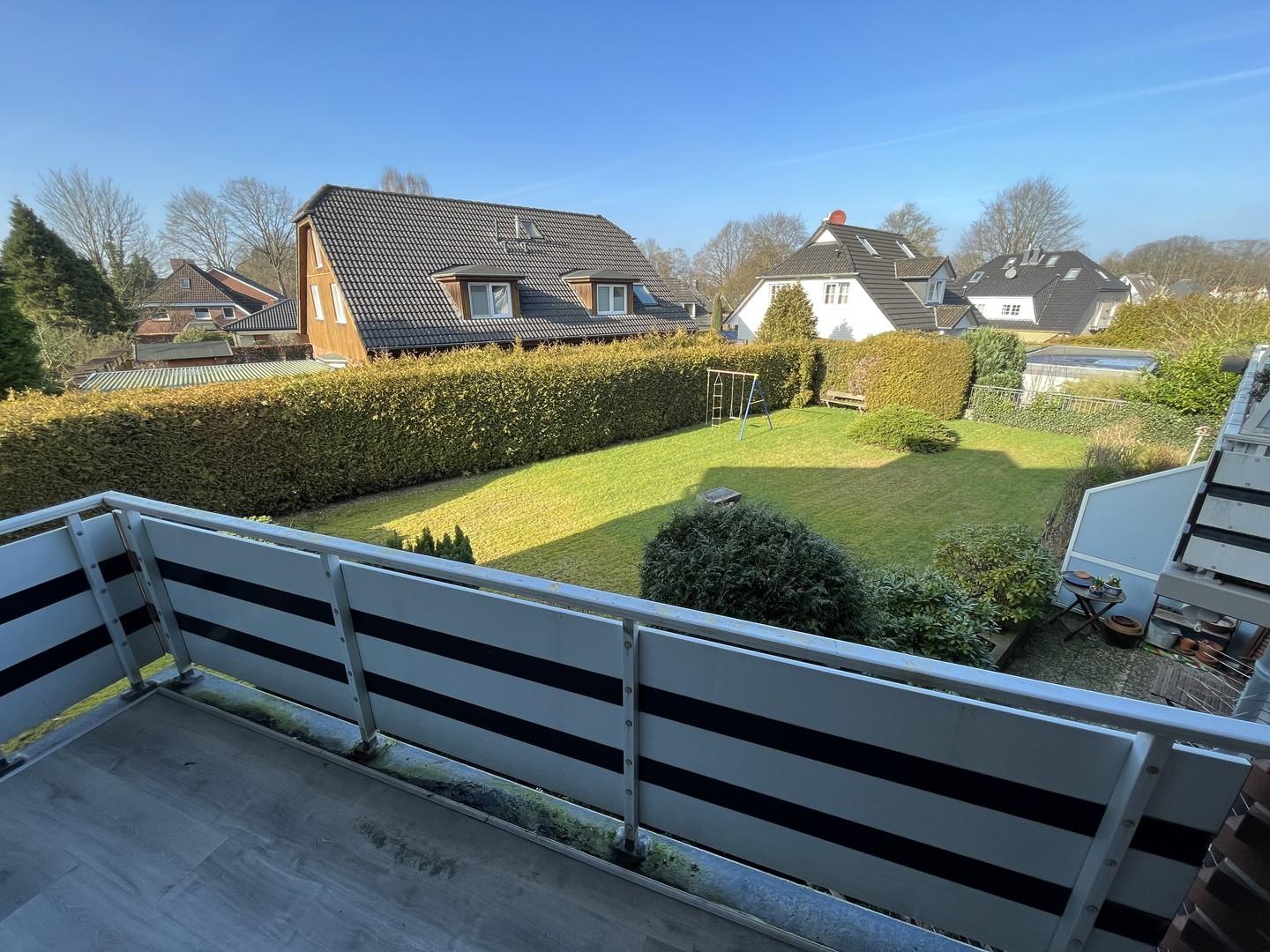 Blick vom Balkon