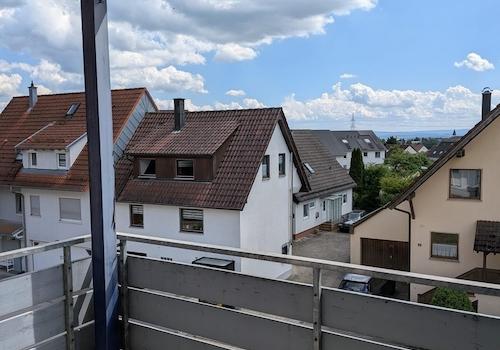 Überdachter Süd-Balkon