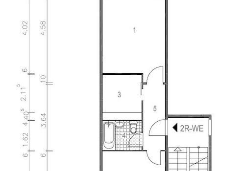 Grundriss vermaßt