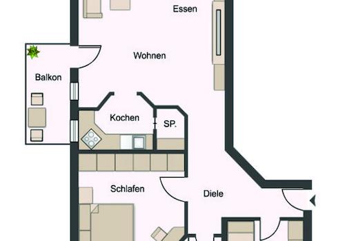 Grundriss Wohnung