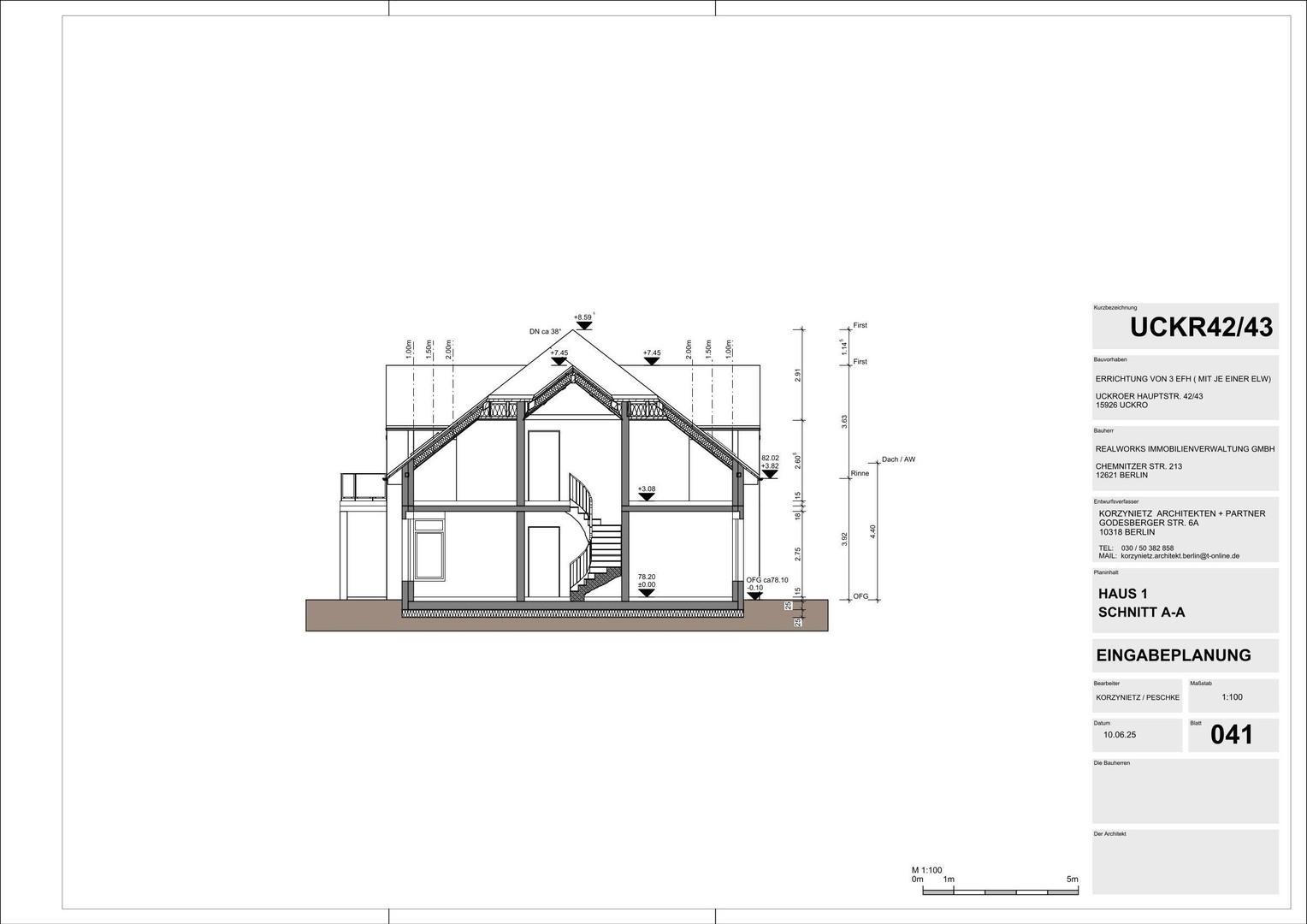 Schnitt Haus 1