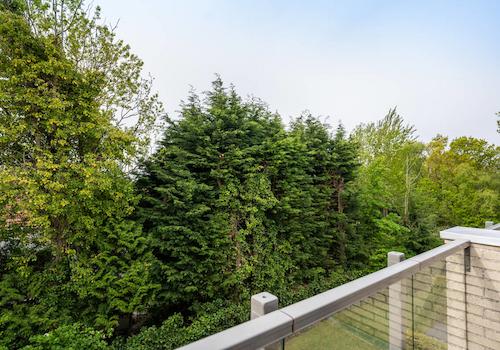 Blick vom Balkon