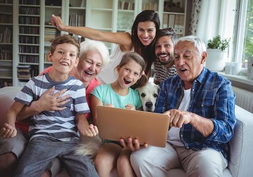Die ganze Familie unter einem Dach