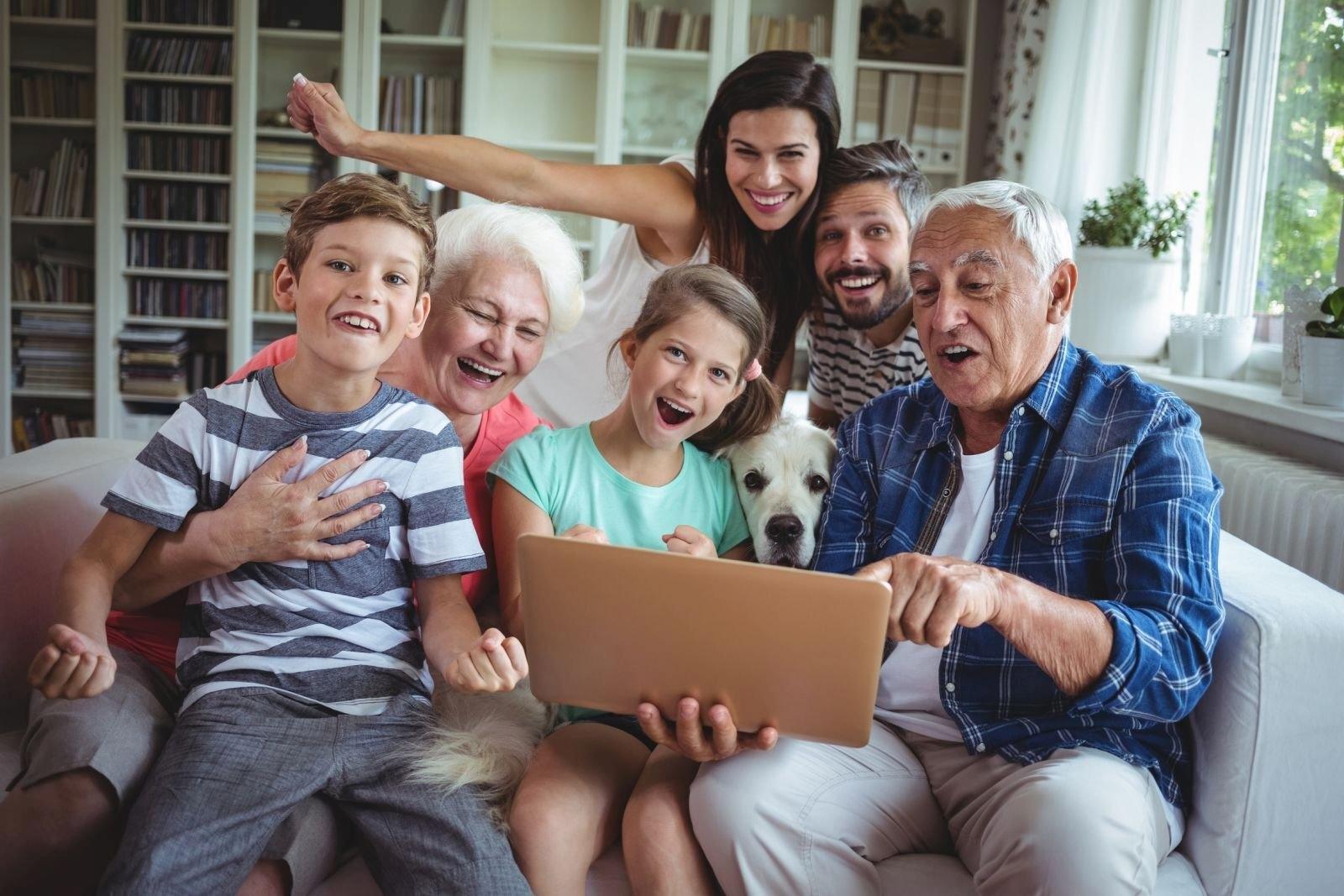 Die ganze Familie unter einem Dach