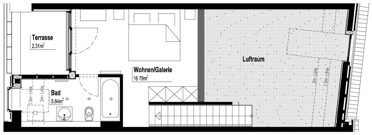 Grundriss - obere Ebene