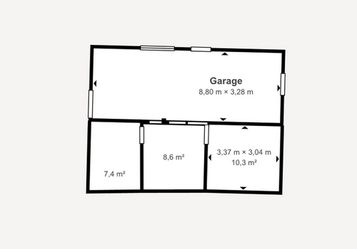 Grundriss Garage