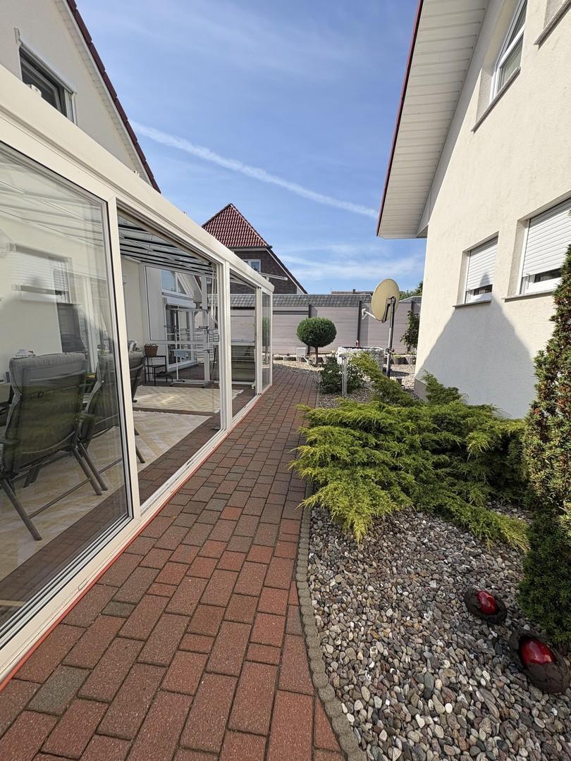 überdachte Terrasse von Haus 1