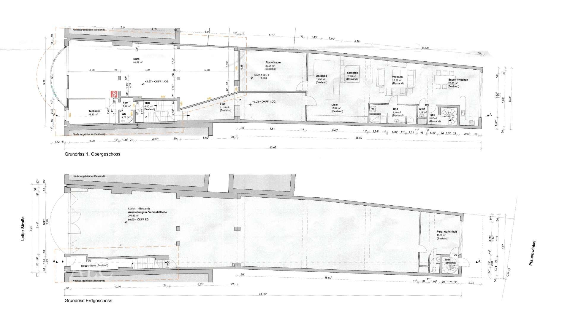 Grundriss EG & 1.OG
