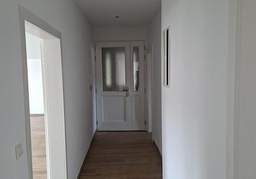 Blick auf Eingangstür