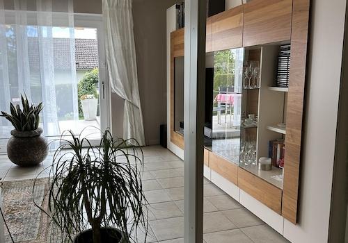 Glastür z. Wohnzimmer/Terrasse