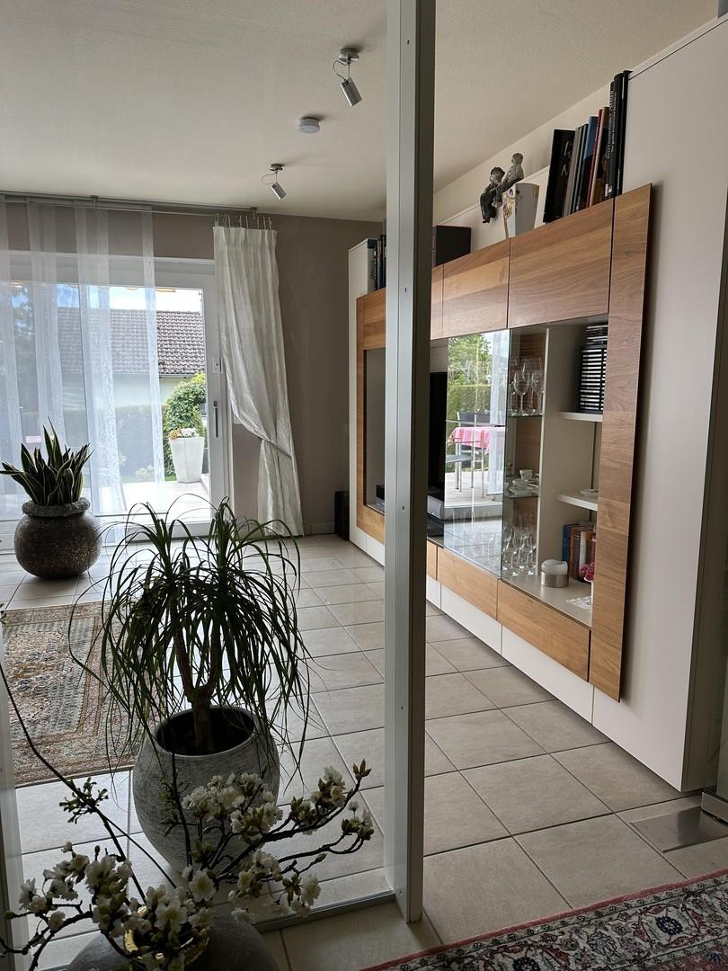 Glastür z. Wohnzimmer/Terrasse