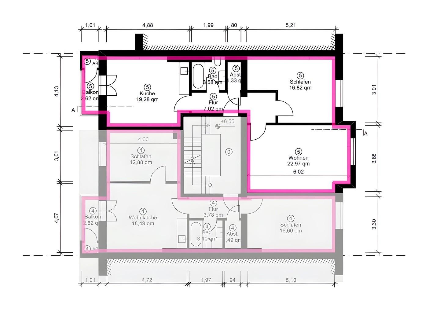 Grundriss Wohnung