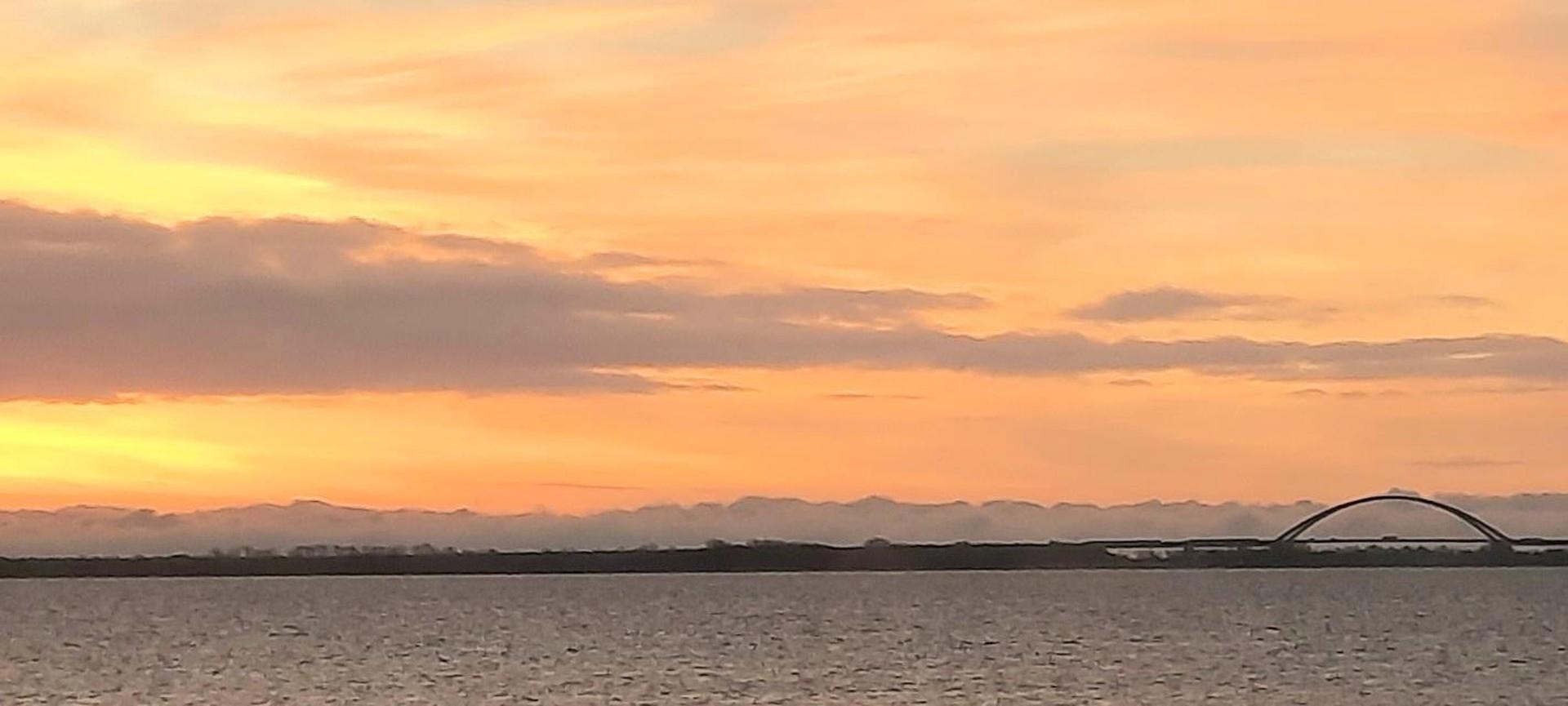 Blick auf die Fehmarnsundbrück