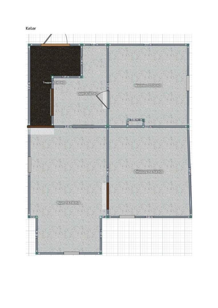 Grundriss Keller