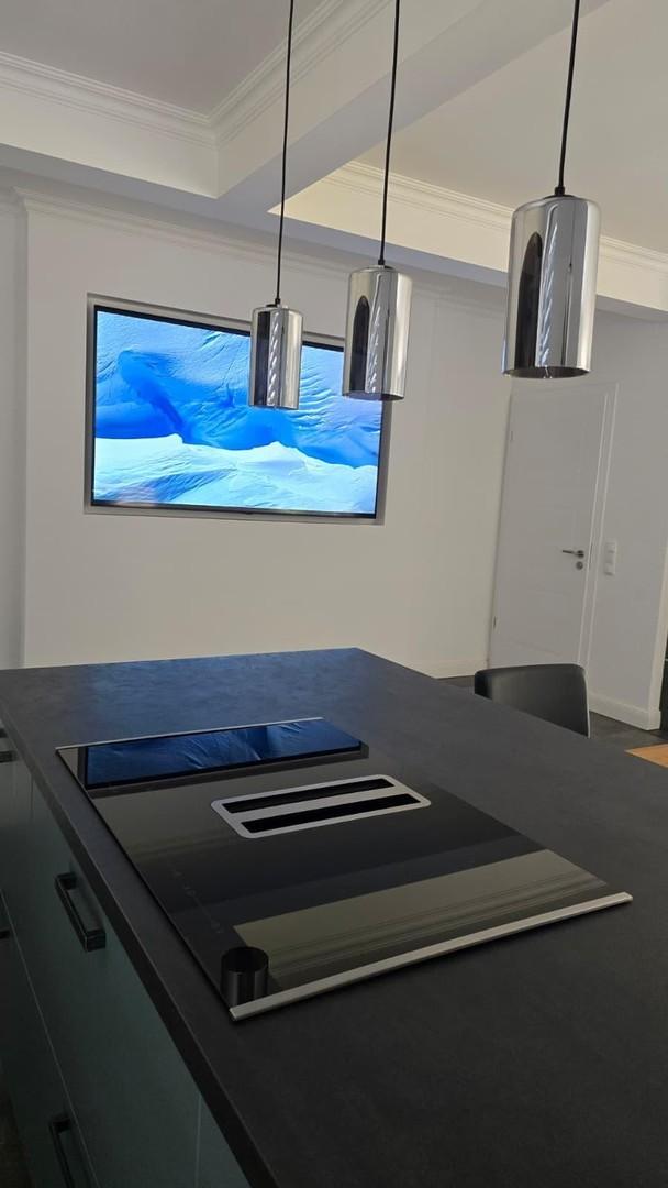 Kücheninsel Blick TV