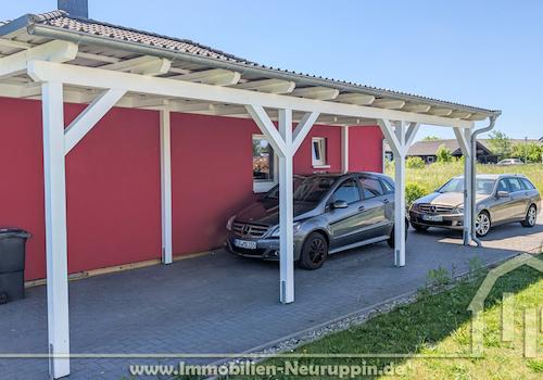 Carport am Haus
