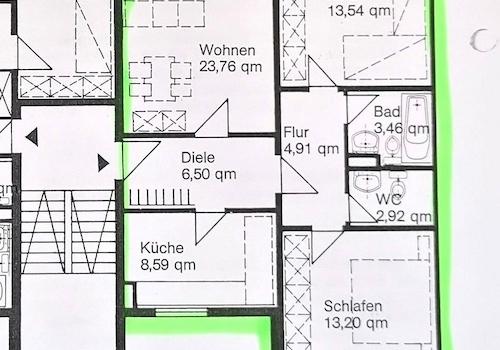 durchdachter Grundriss