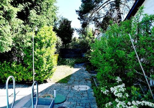 schön eingewachsener Garten