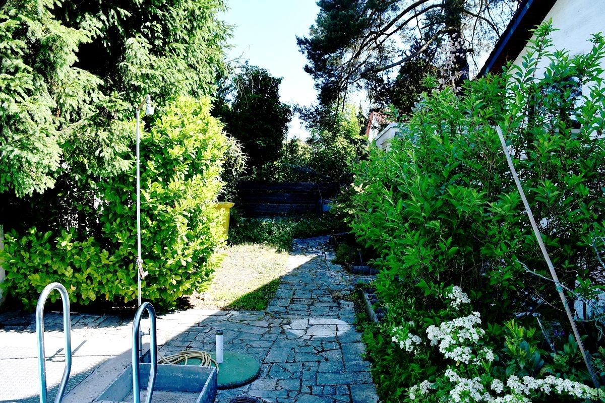 schön eingewachsener Garten