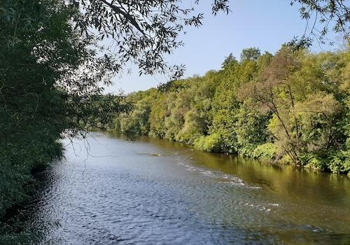 Blick von Brücke auf Lenne