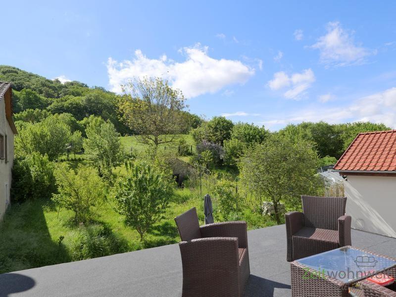 Gartenbusblick von Dachbalkon