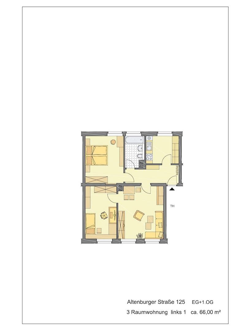 Grundriss möbliert