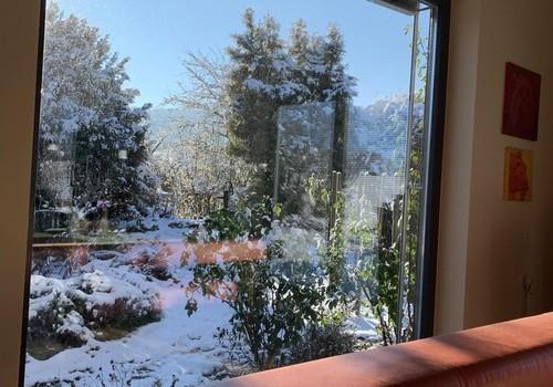 Blick aus dem Esszimmer