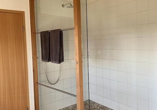 Dusche frei begehbar