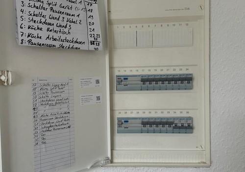 moderne Stromverkabelung