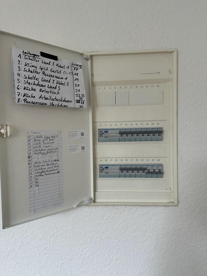 moderne Stromverkabelung