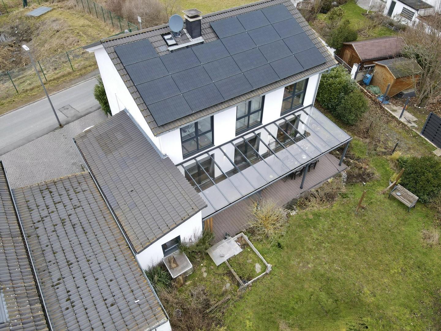 Haus oben Garten