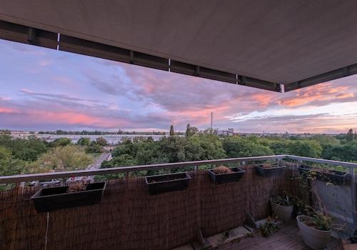 Blick vom Balkon