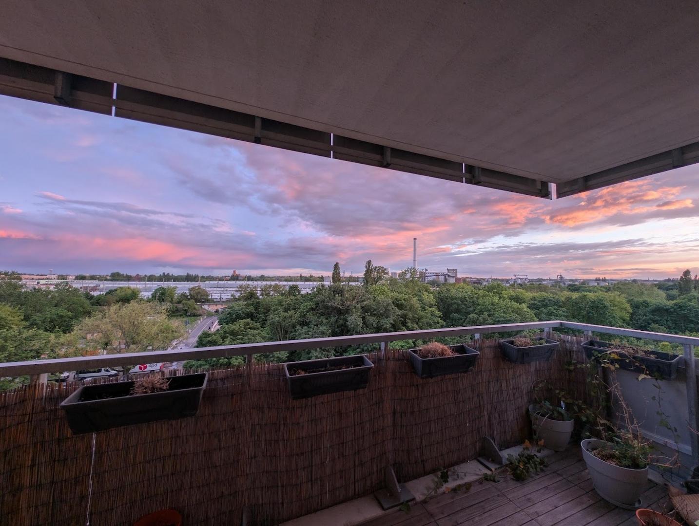 Blick vom Balkon