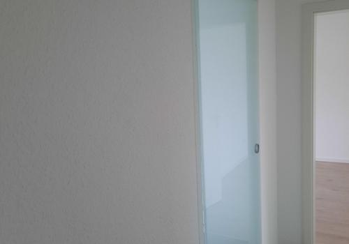 Glasschiebetür Küche