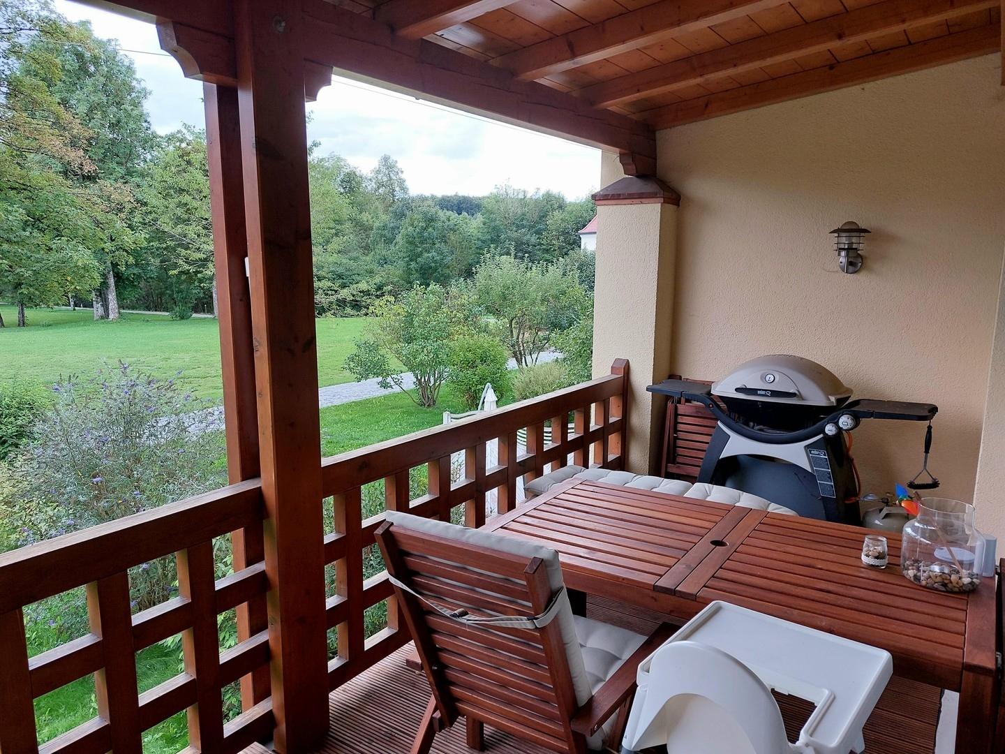 Balkon zum Garten