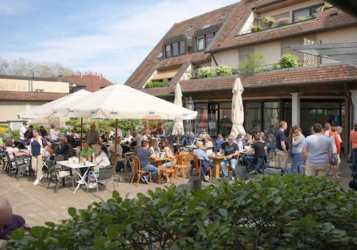 Eiscafé Dolomiti Außenbereich