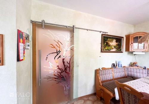 Schiebetür vom Esszimmer zum Wohnzimmer