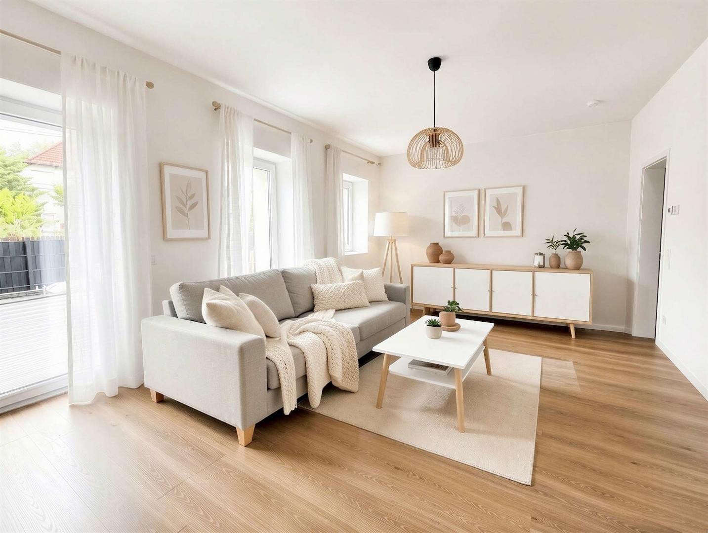 großes Wohnzimmer - (KI)
