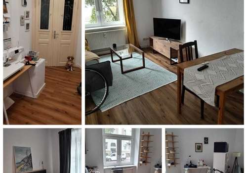 Wohnzimmer+Schlafzimmer+Flur