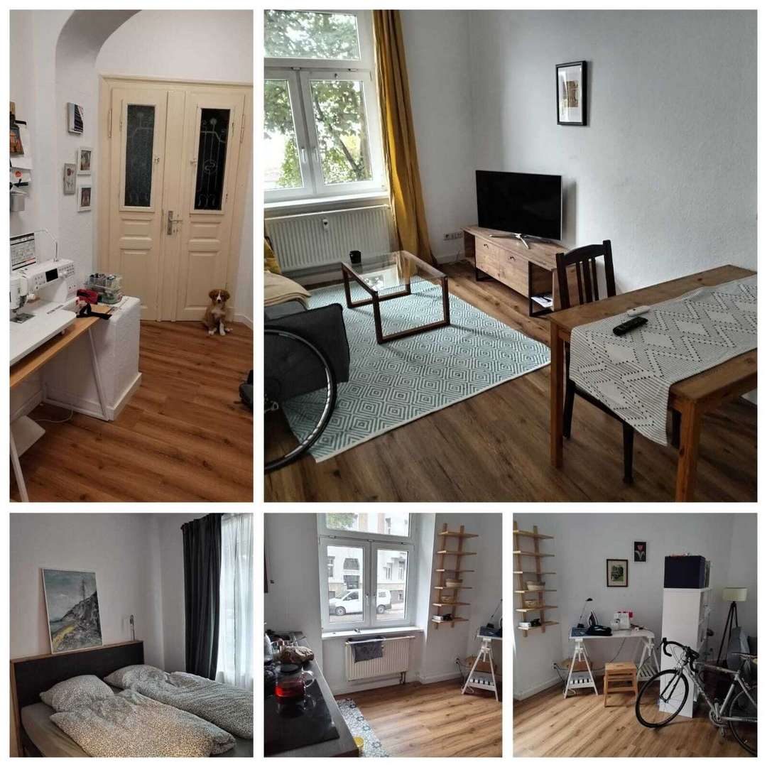 Wohnzimmer+Schlafzimmer+Flur